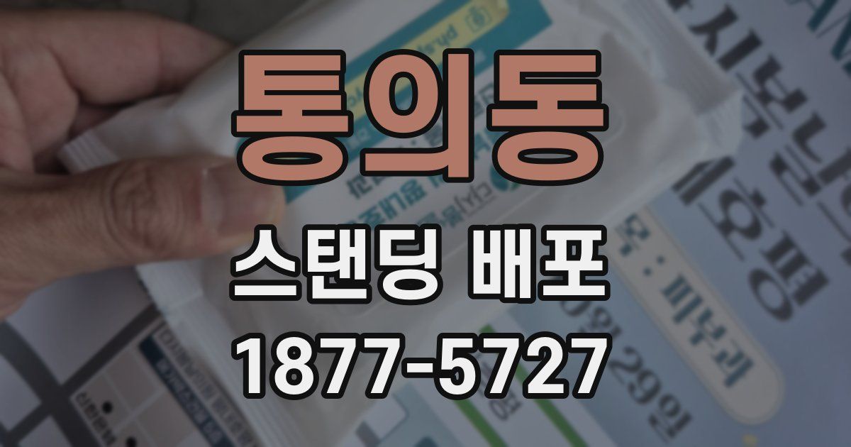 통의동 스탠딩 배포
