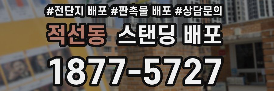 적선동 스탠딩 배포