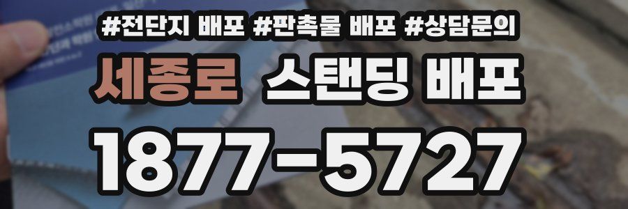 세종로 스탠딩 배포