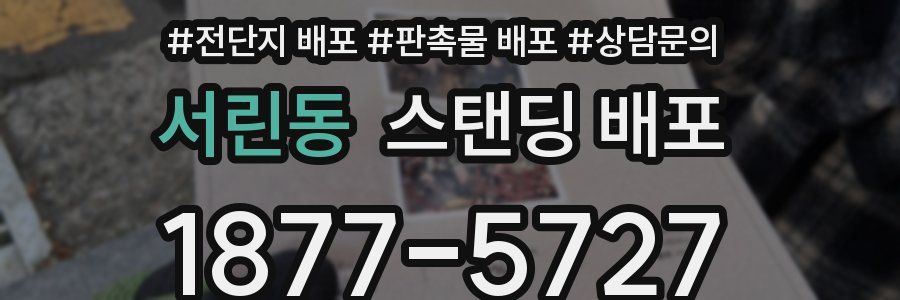 서린동 스탠딩 배포