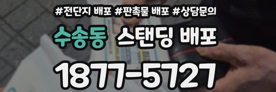 수송동 스탠딩 배포
