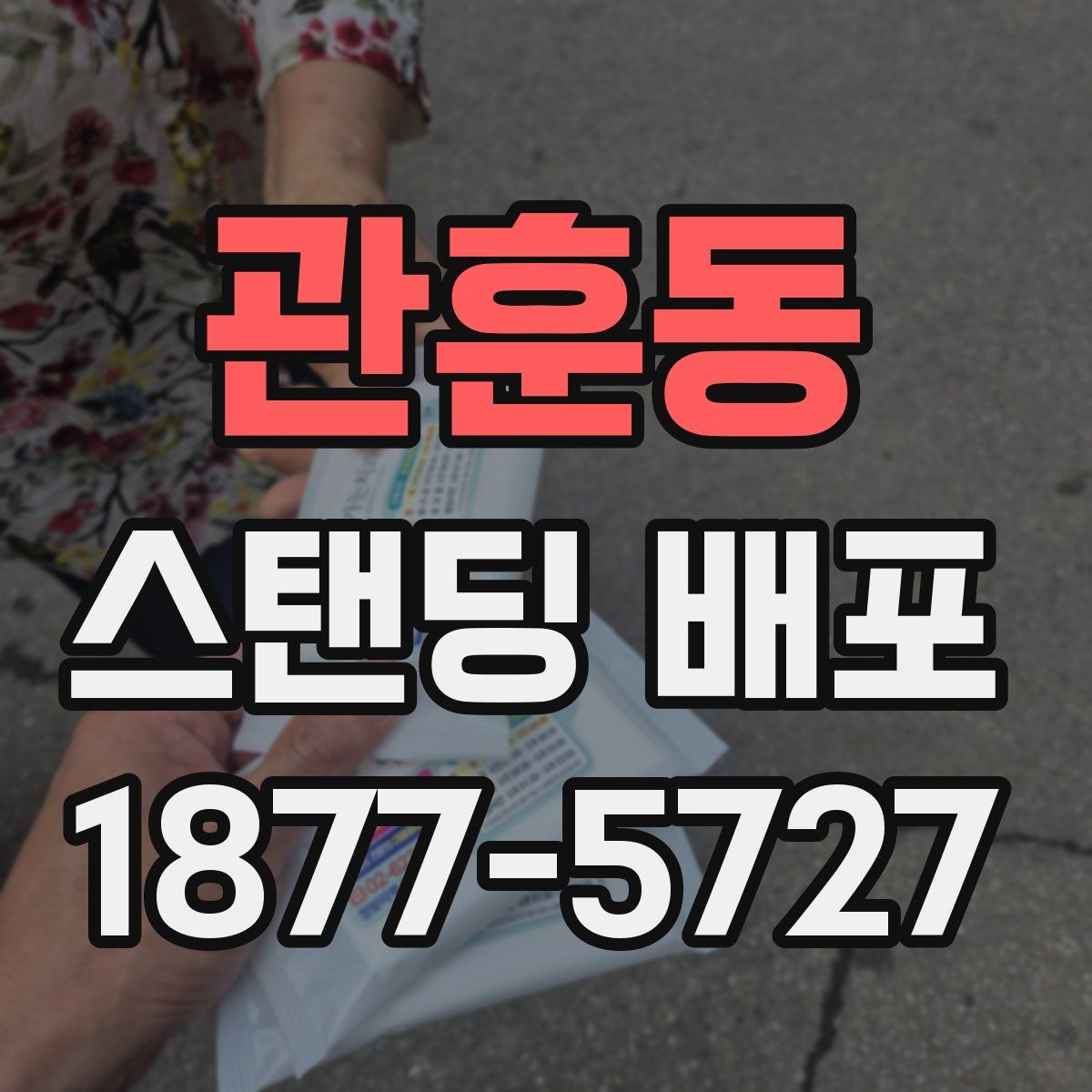 관훈동 스탠딩 배포