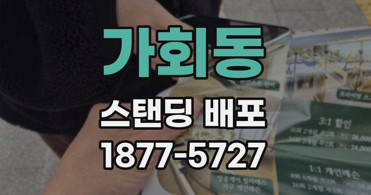 가회동 스탠딩 배포