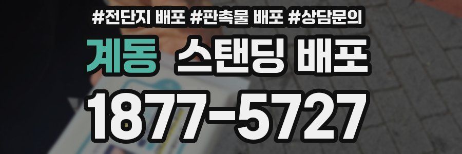 계동 스탠딩 배포