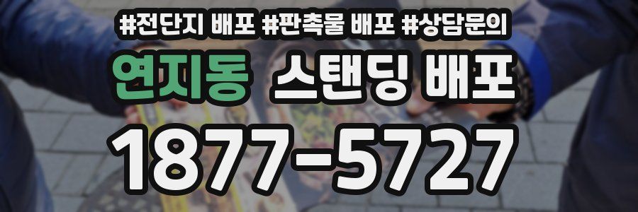 연지동 스탠딩 배포