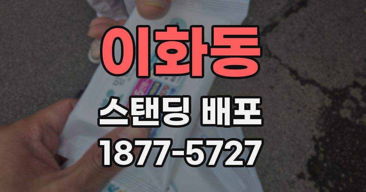 이화동 스탠딩 배포