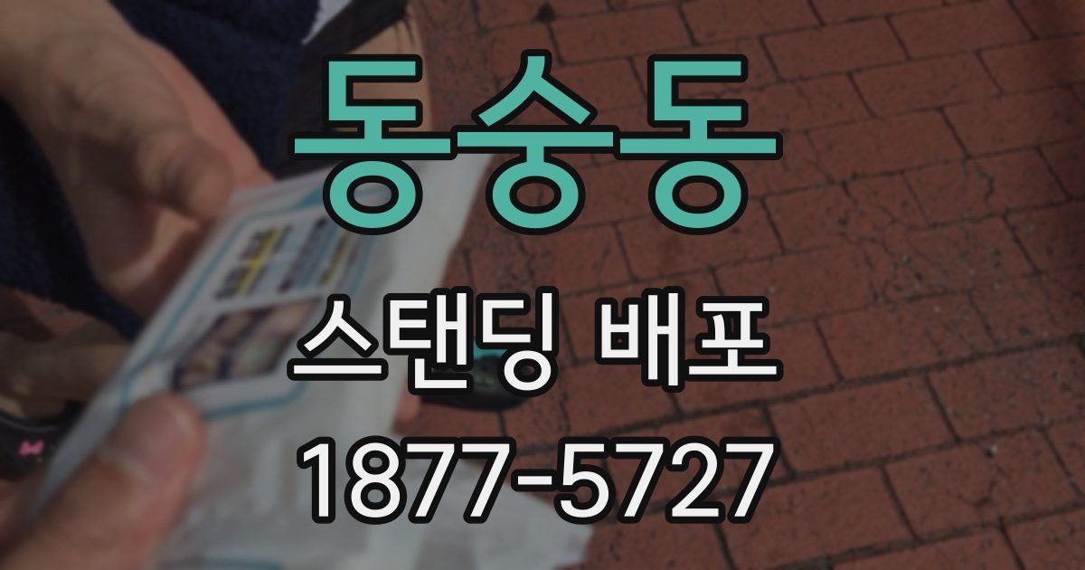 동숭동 스탠딩 배포