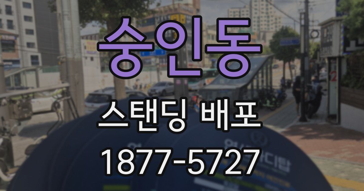 숭인동 스탠딩 배포