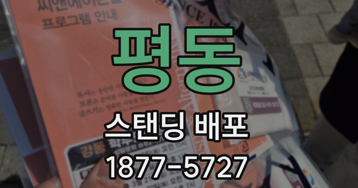 평동 스탠딩 배포