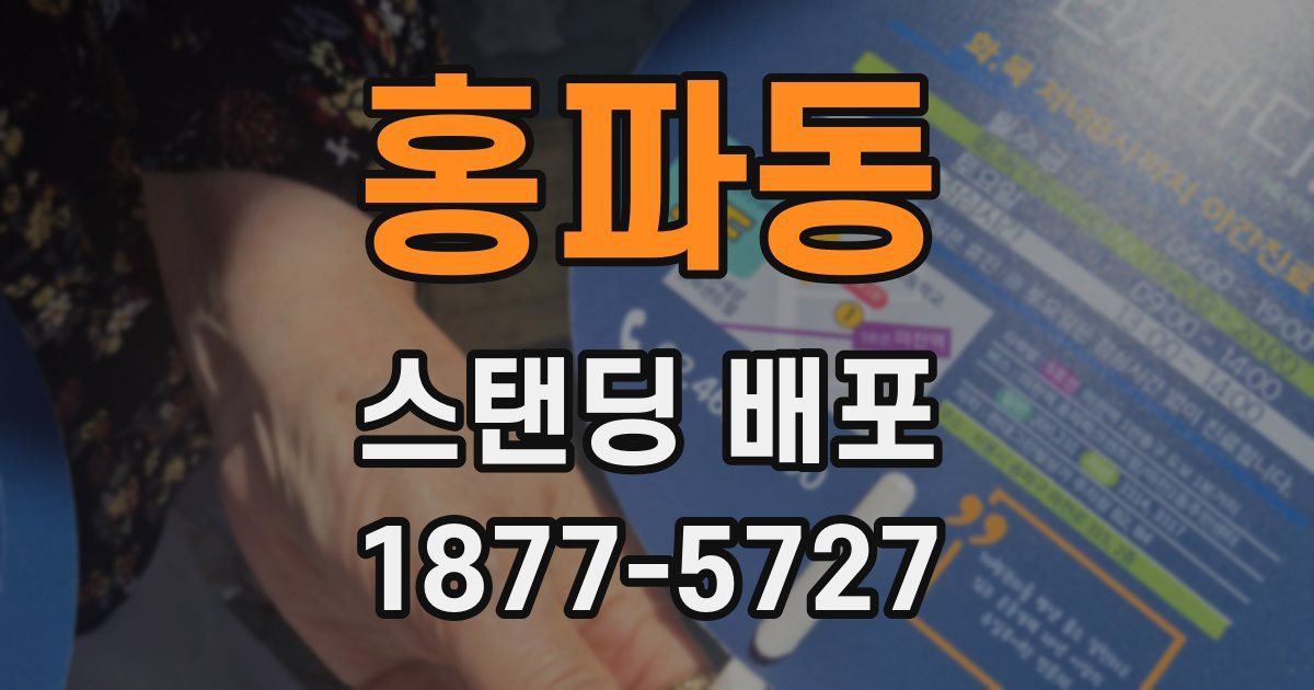 홍파동 스탠딩 배포