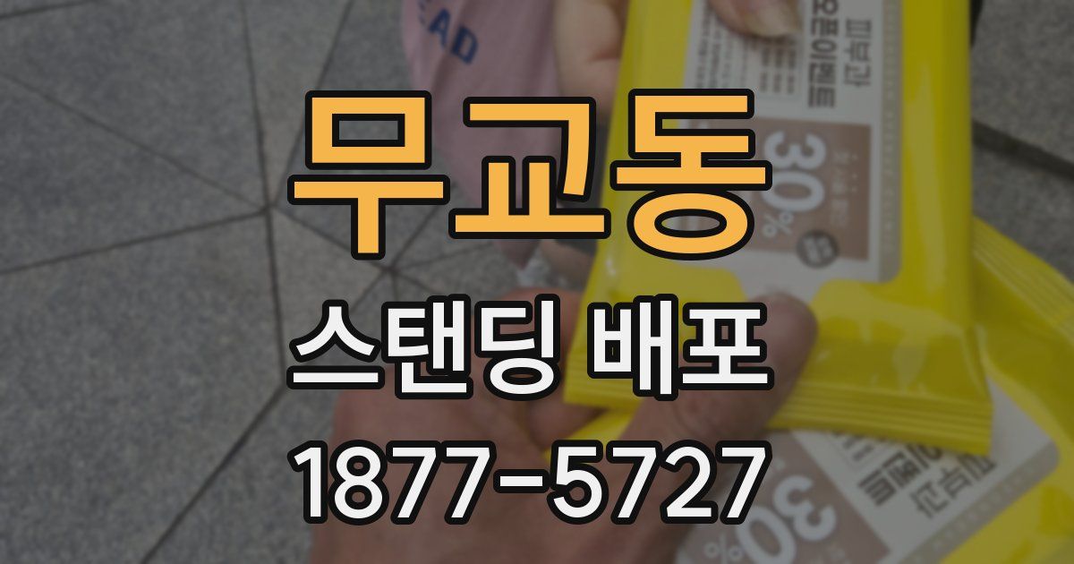 무교동 스탠딩 배포