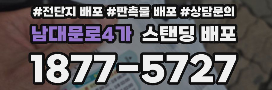 남대문로4가 스탠딩 배포