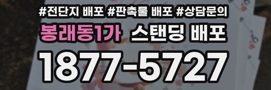 봉래동1가 스탠딩 배포