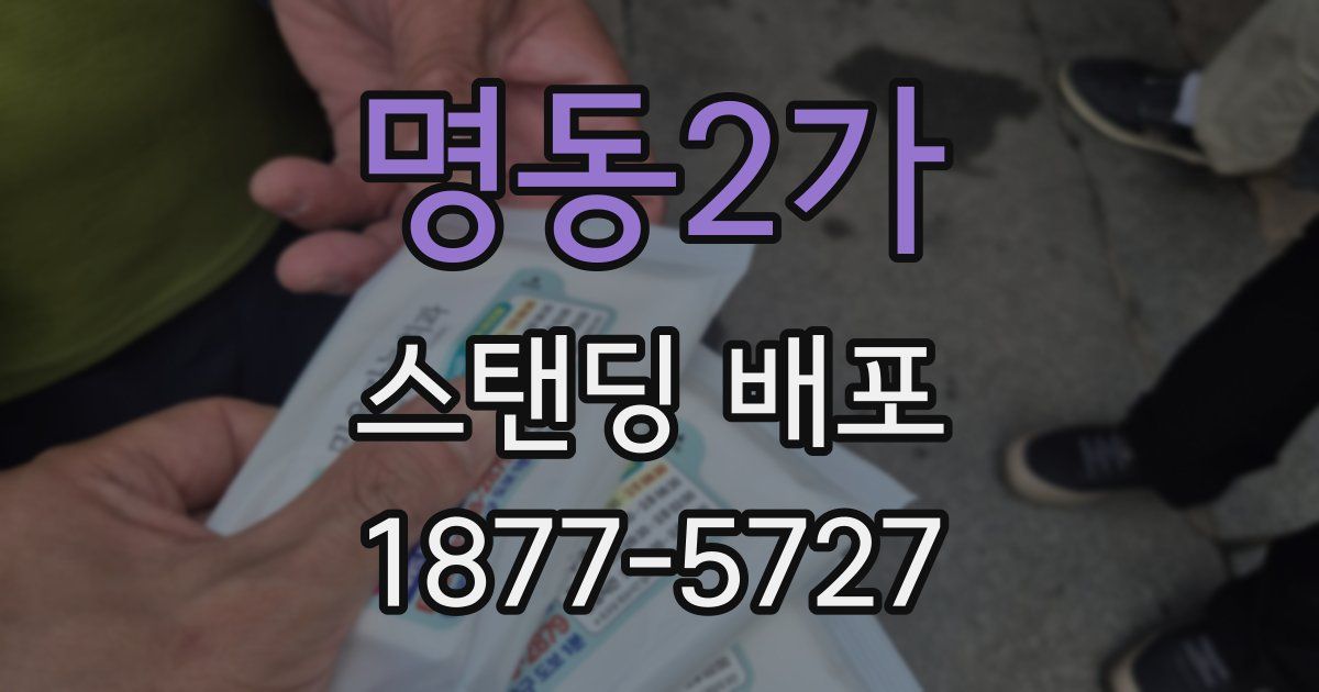 명동2가 스탠딩 배포