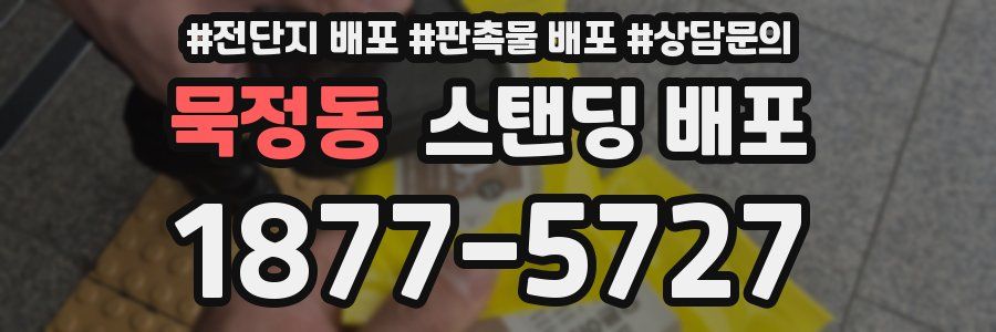 묵정동 스탠딩 배포