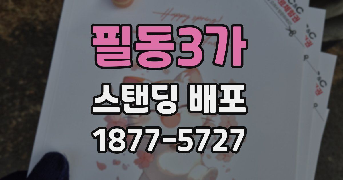 필동3가 스탠딩 배포