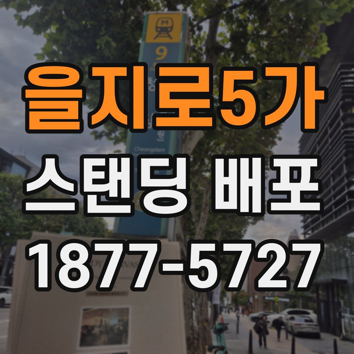 을지로5가 스탠딩 배포