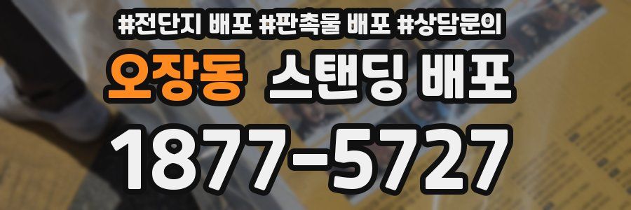 오장동 스탠딩 배포