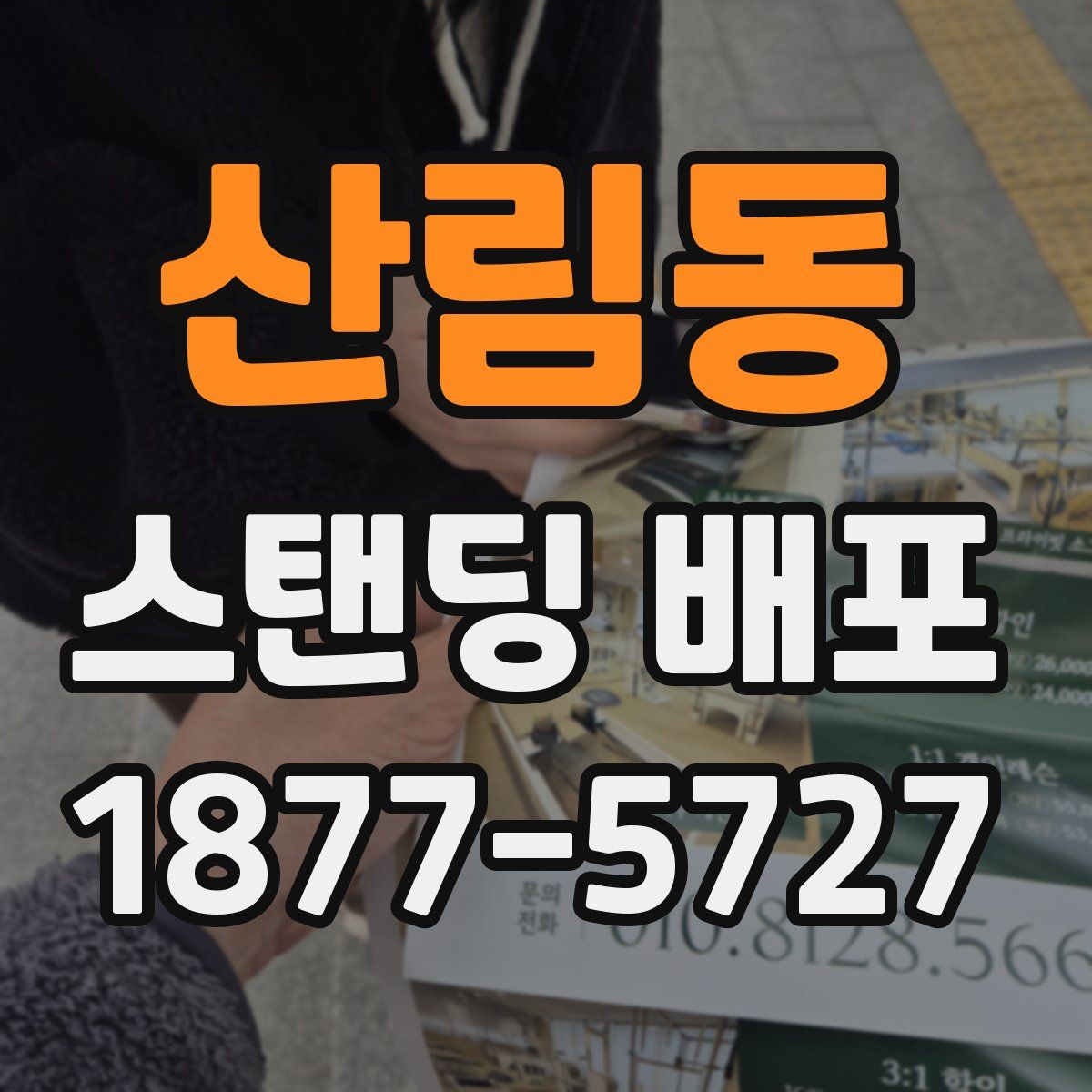 산림동 스탠딩 배포
