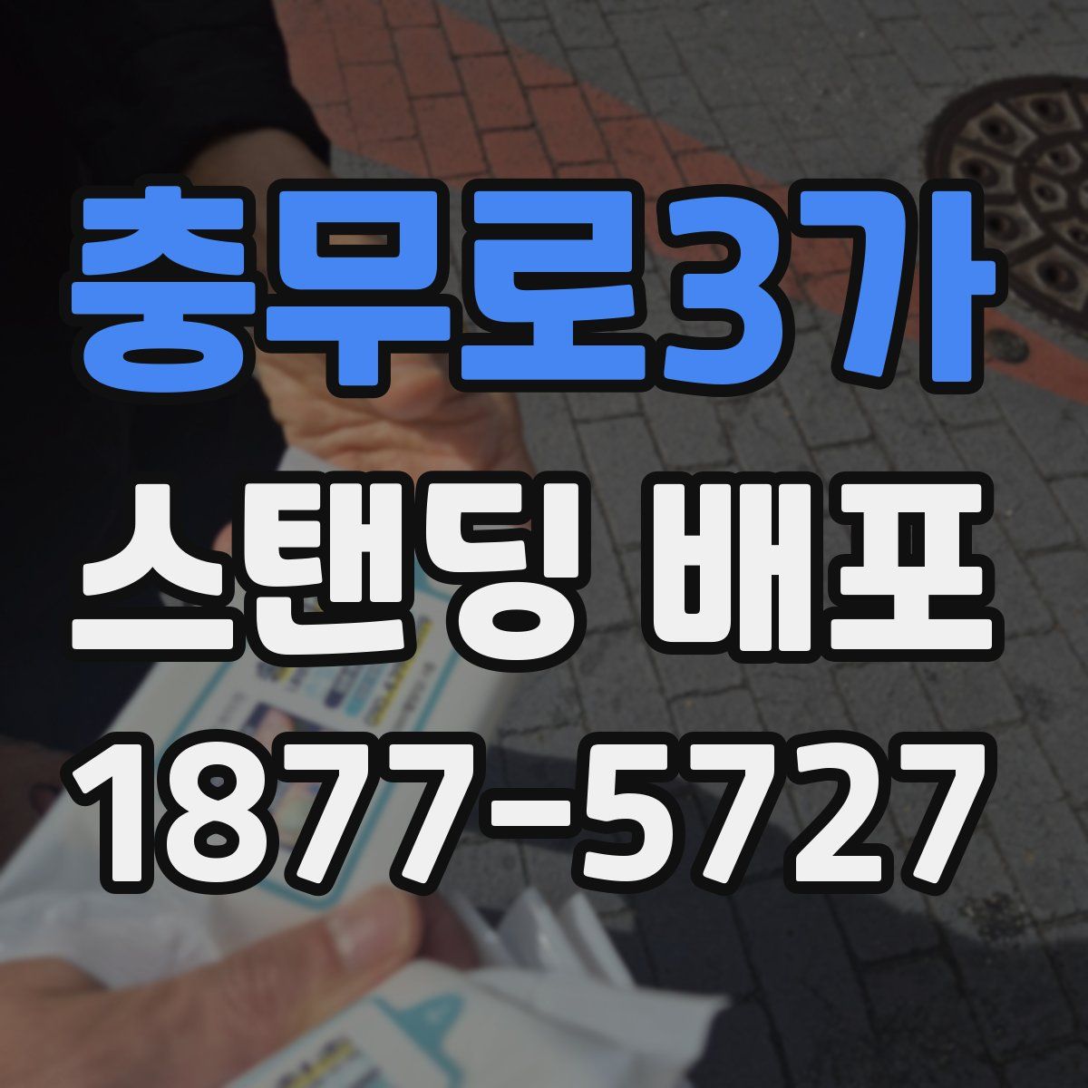 충무로3가 스탠딩 배포