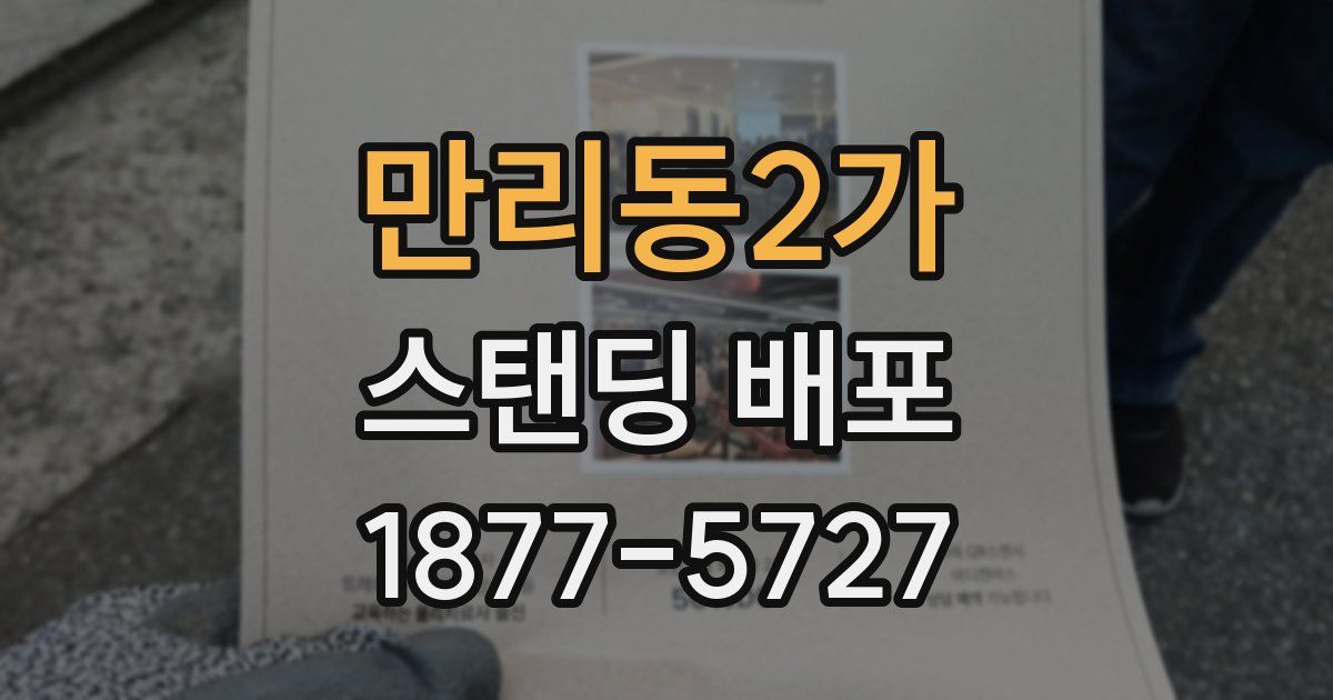 만리동2가 스탠딩 배포