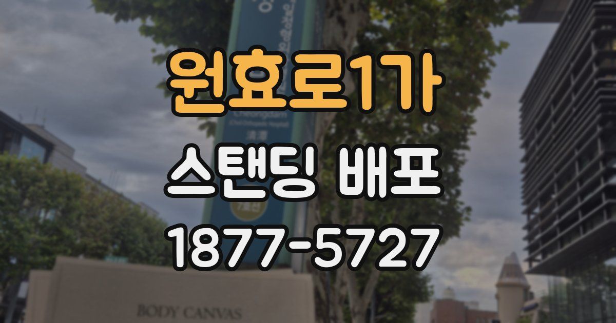 원효로1가 스탠딩 배포
