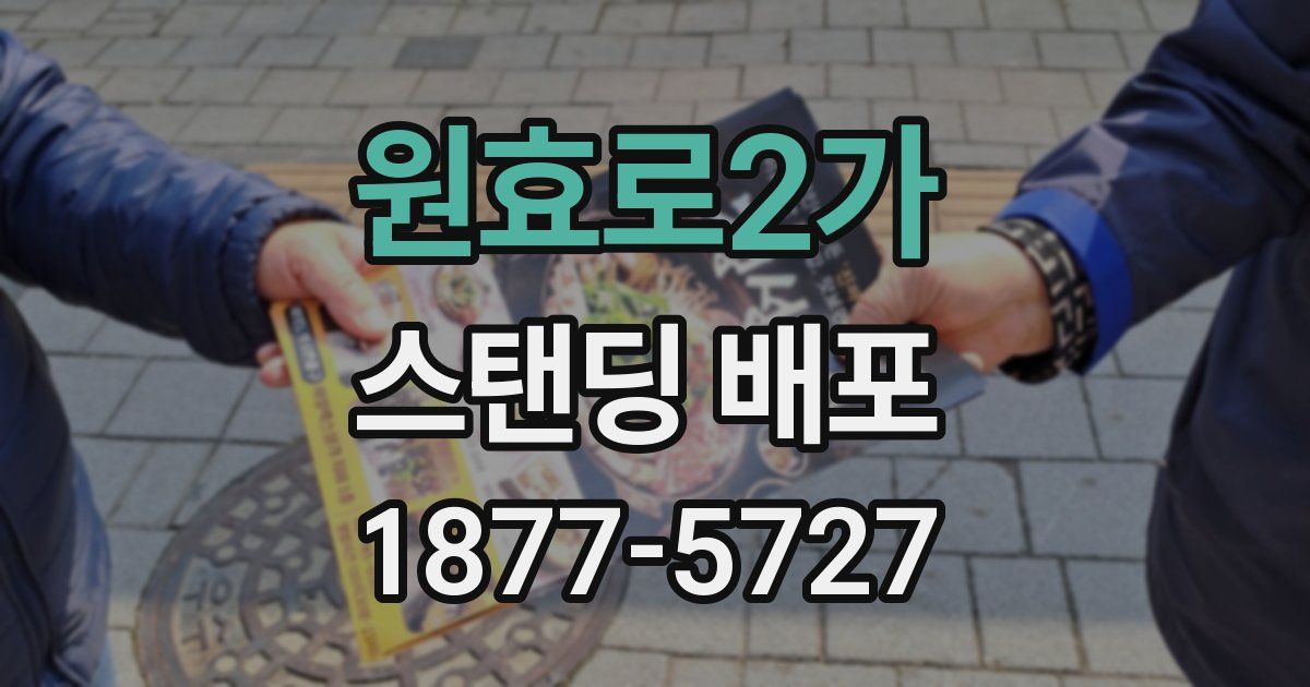 원효로2가 스탠딩 배포