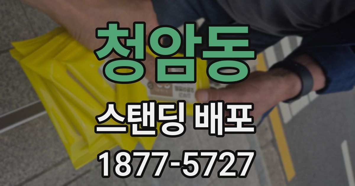 청암동 스탠딩 배포