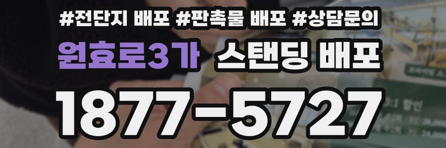 원효로3가 스탠딩 배포