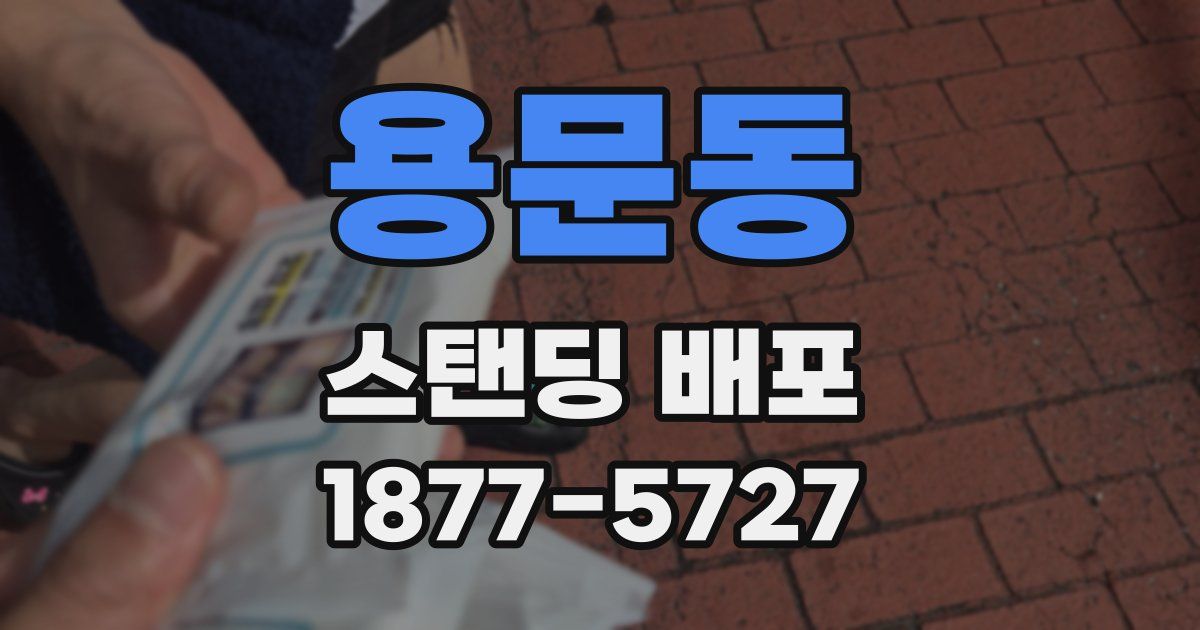 용문동 스탠딩 배포