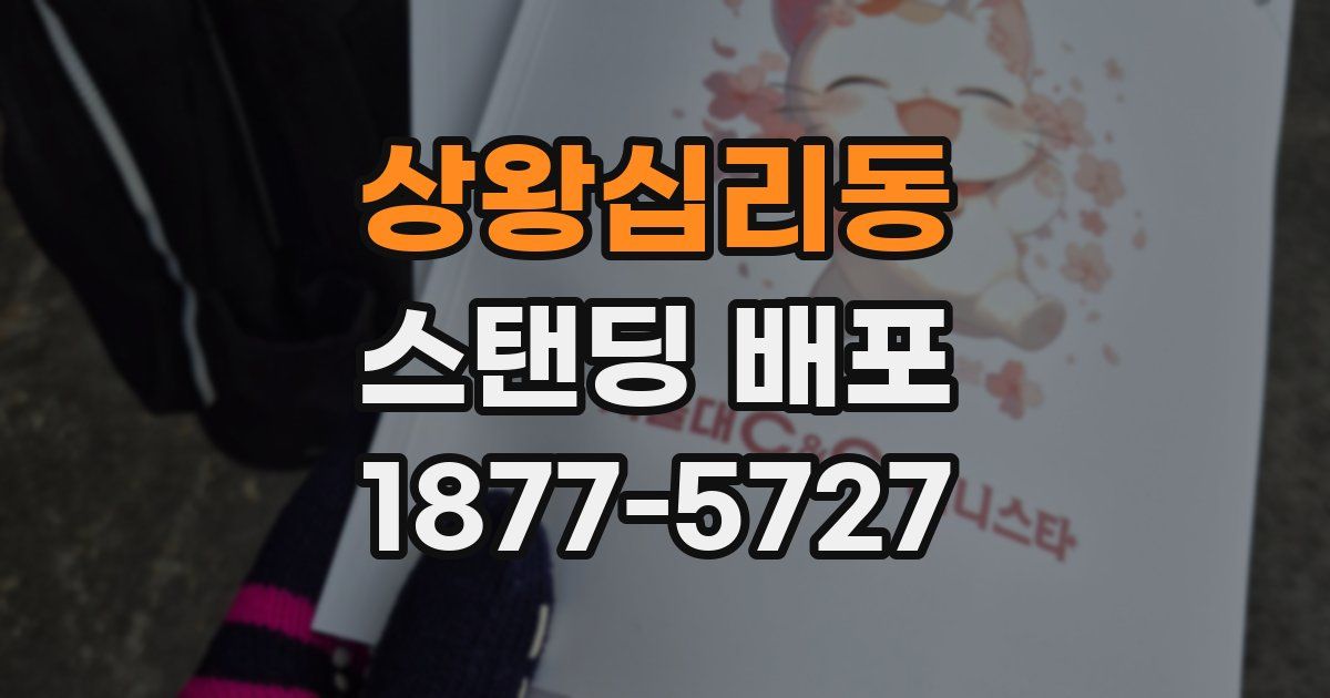 상왕십리동 스탠딩 배포