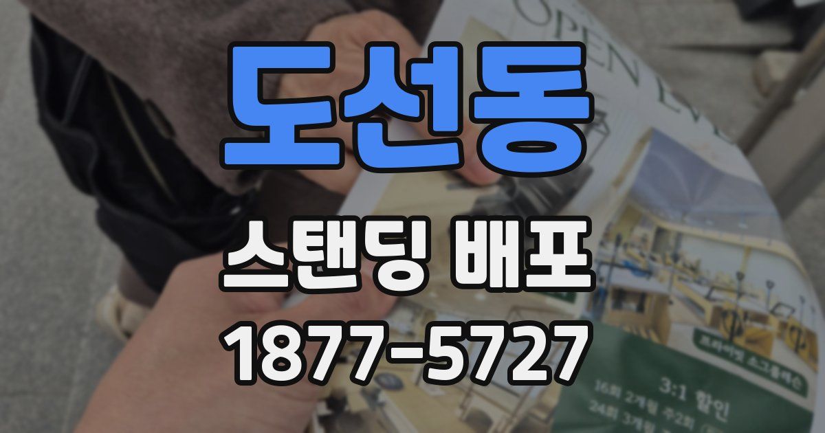 도선동 스탠딩 배포