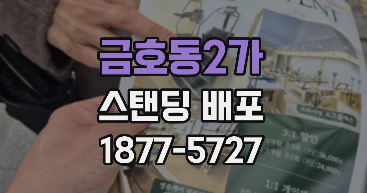 금호동2가 스탠딩 배포
