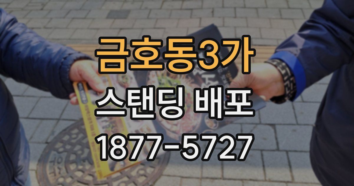 금호동3가 스탠딩 배포