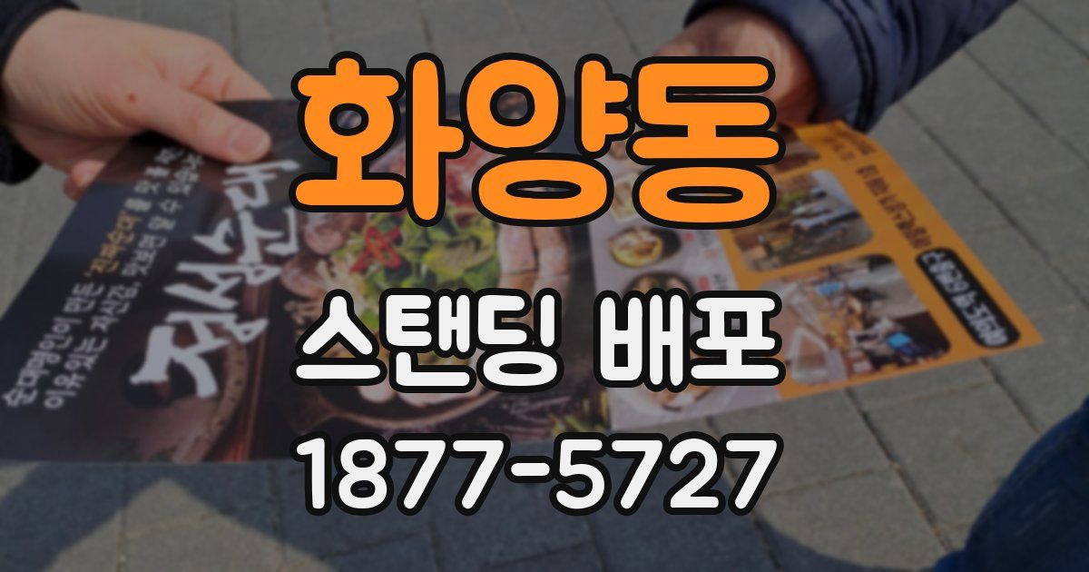 화양동 스탠딩 배포