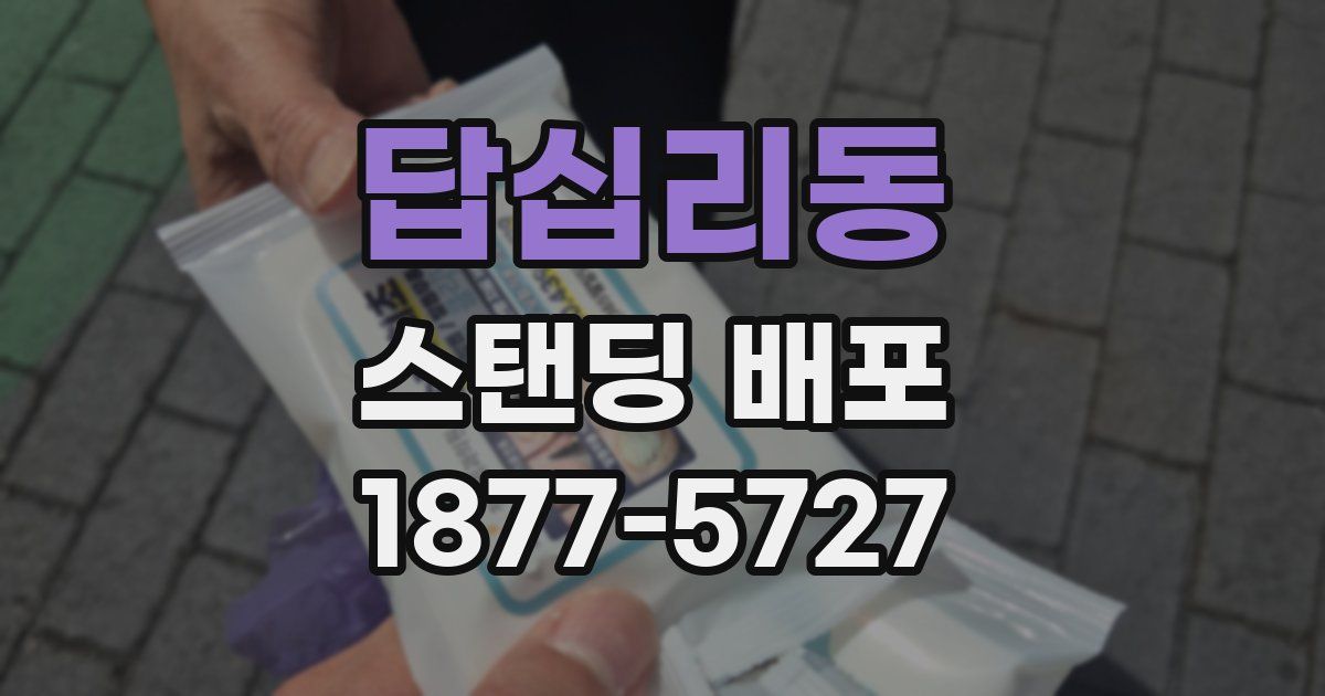 답십리동 스탠딩 배포