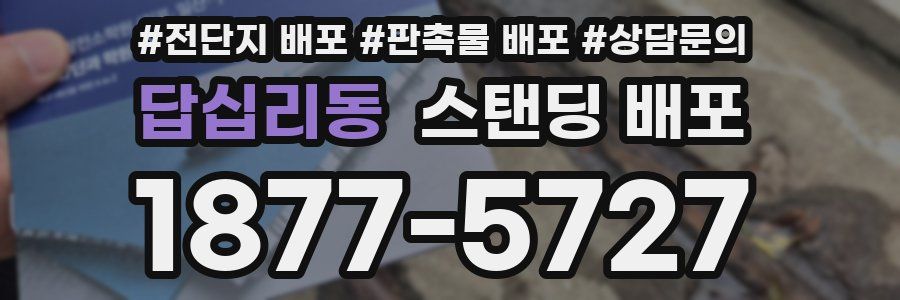 답십리동 스탠딩 배포