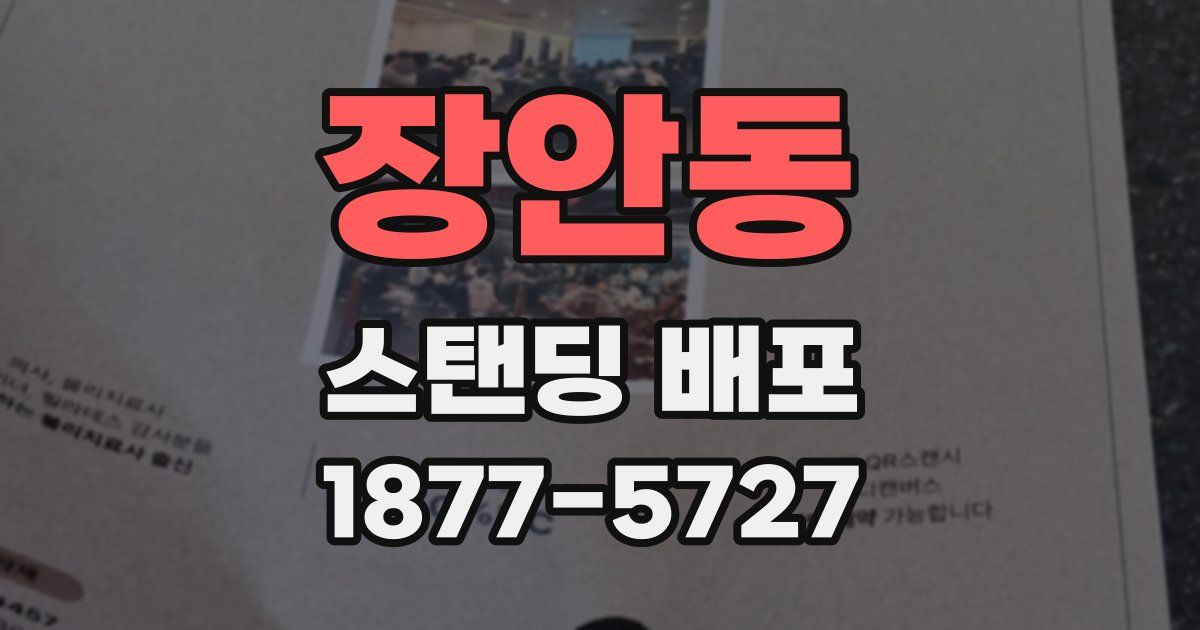 장안동 스탠딩 배포
