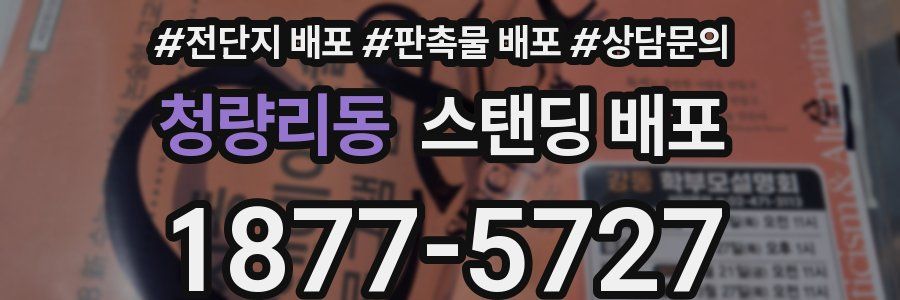청량리동 스탠딩 배포