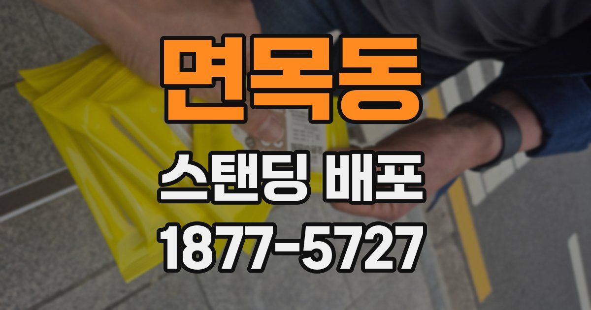 면목동 스탠딩 배포