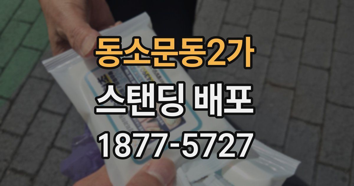 동소문동2가 스탠딩 배포