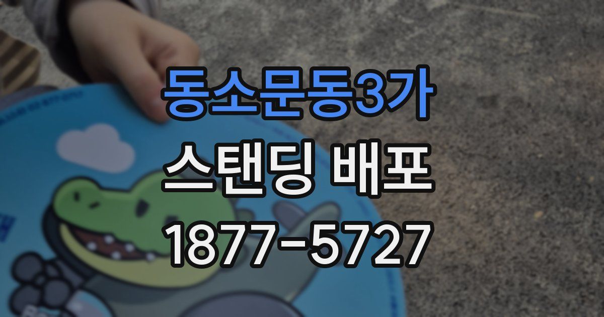 동소문동3가 스탠딩 배포