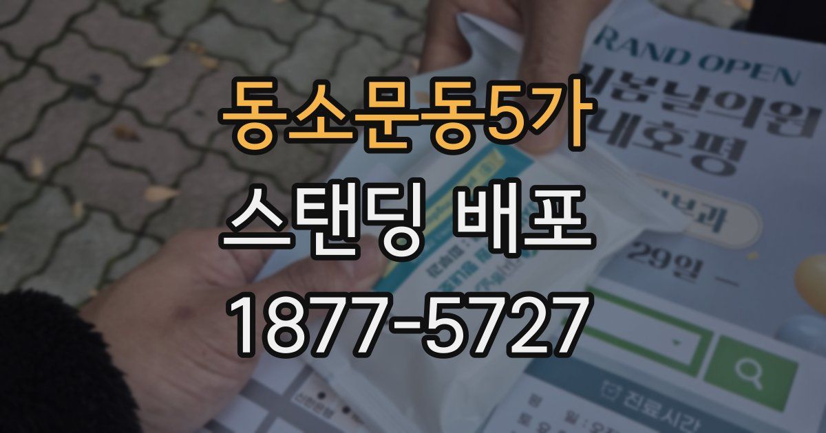 동소문동5가 스탠딩 배포