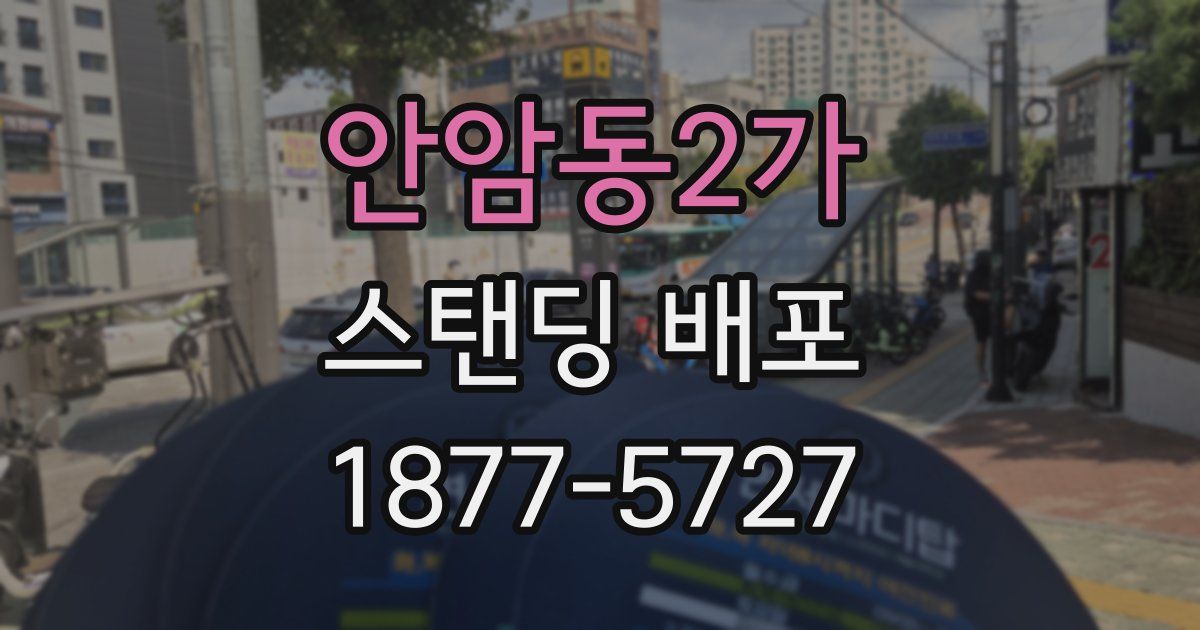 안암동2가 스탠딩 배포