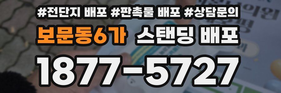 보문동6가 스탠딩 배포