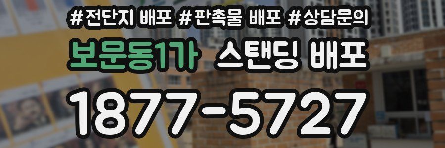 보문동1가 스탠딩 배포