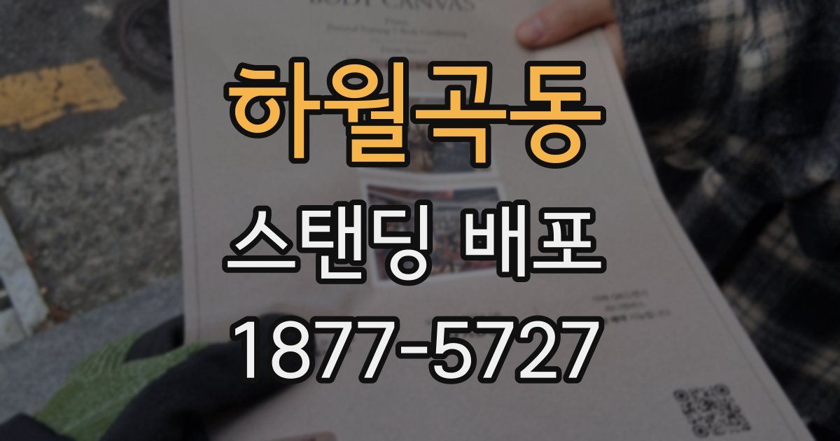 하월곡동 스탠딩 배포