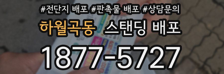 하월곡동 스탠딩 배포