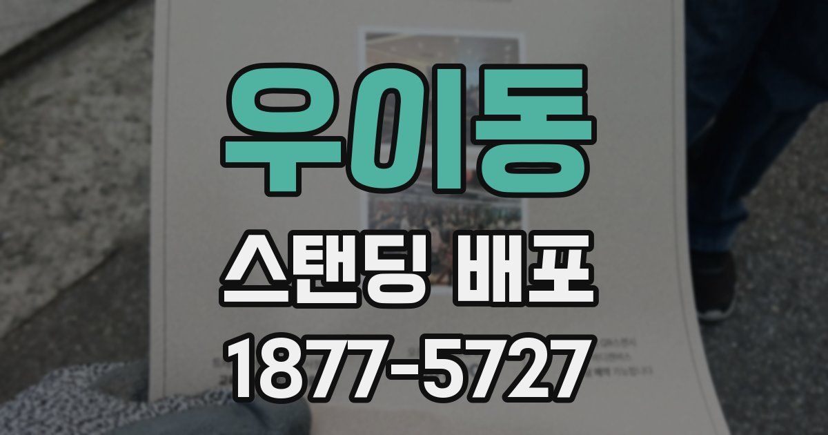 우이동 스탠딩 배포