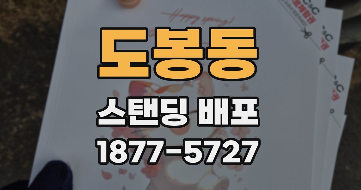 도봉동 스탠딩 배포